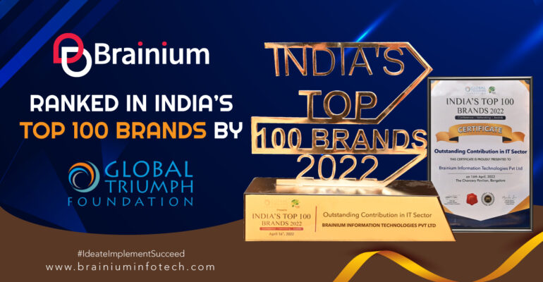 Indian Top 100 Brands 2022 in IT Sector - Brainium