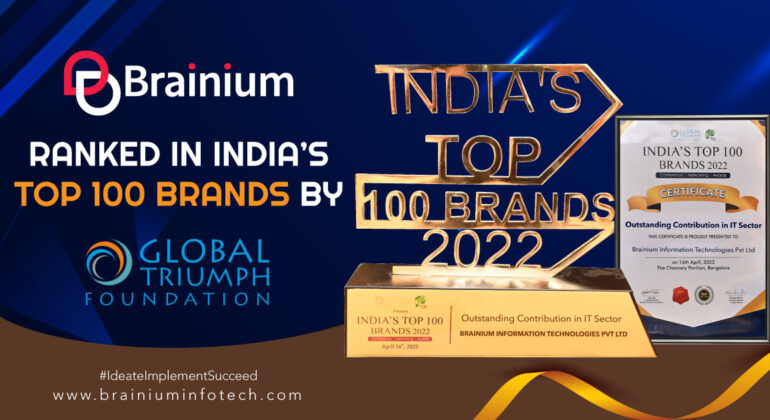Indian Top 100 Brands 2022 in IT Sector - Brainium