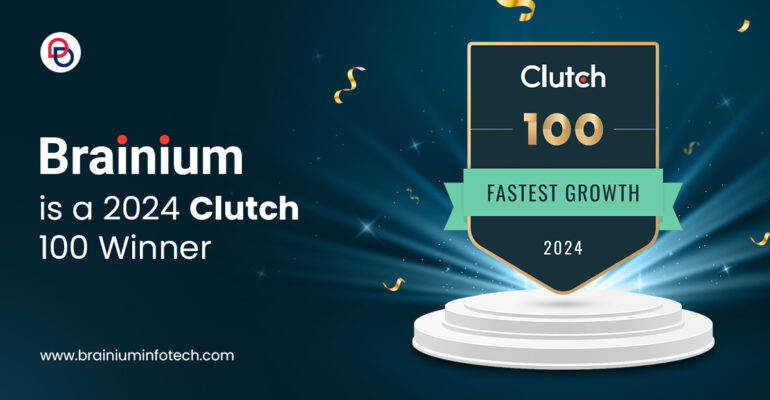 Brainium becomes the 2024 Clutch 100 Winner due to its significant Revenue Growth from 2022 to 2023